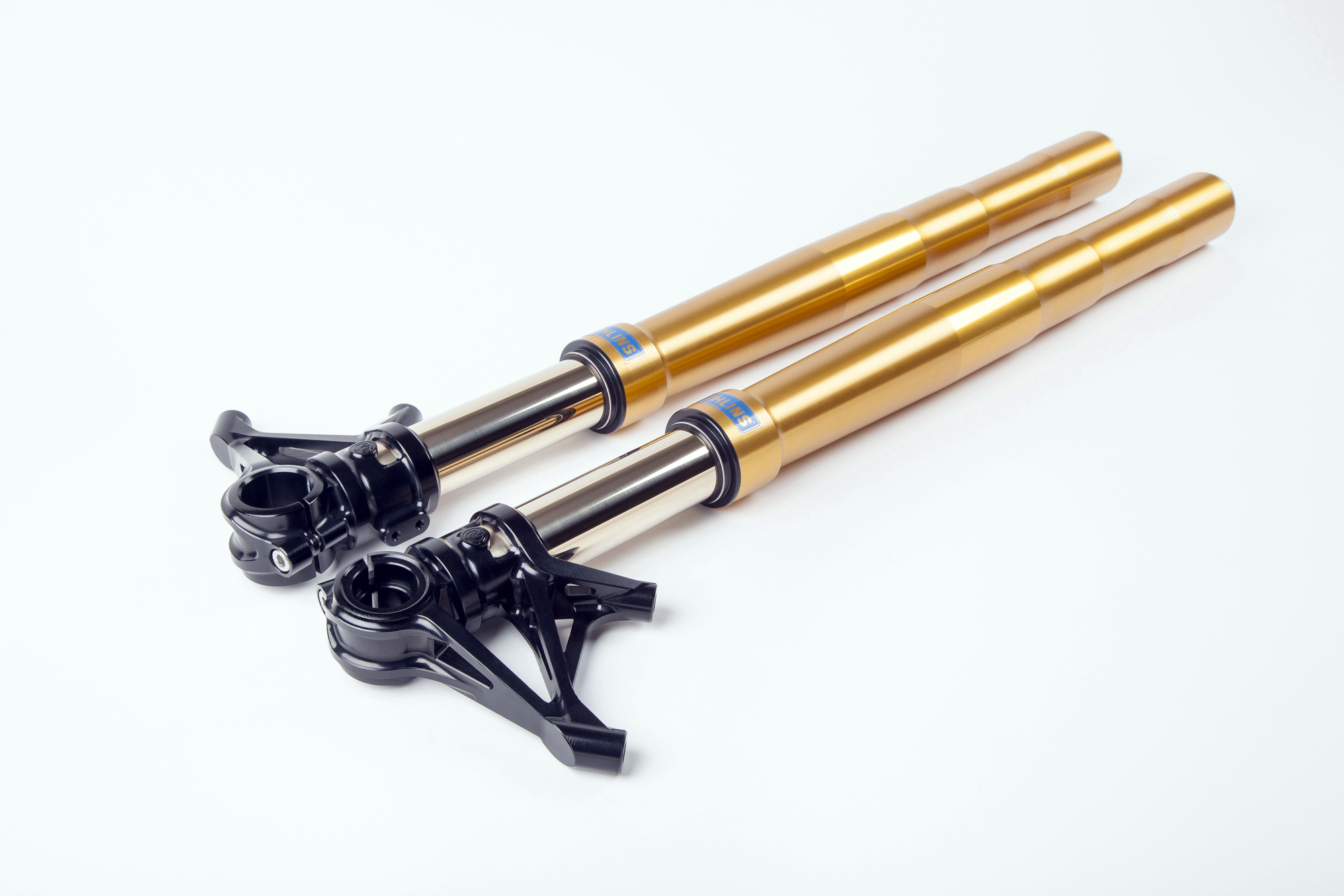 Motocorse Custom Ohlins R&T Forks with SBK Lowers and Billet Triple Clamp for MV Agusta Brutale 675 / 800 (up to 2016), & Dragster (up to 2017) / RVS #1 Motocorse Custom Ohlins R&T Forks with SBK Lowers and Billet Triple Clamp for MV Agusta Brutale 675 / 800 (up to 2016), & Dragster (up to 2017) / RVS #1